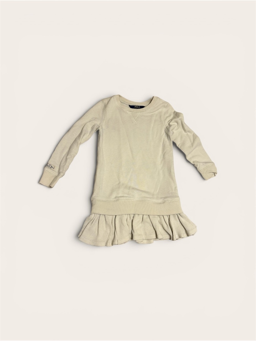 Bundle & Save. Little girls size 5 Polo RL offwhite sweater dress